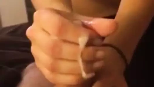 kız arkadaşımdan güzel handjob