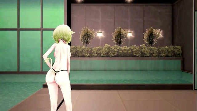 Nekomata okayu hentai dans ediyor - akazukin09 - sarışın saç rengi düzenleme smixix
