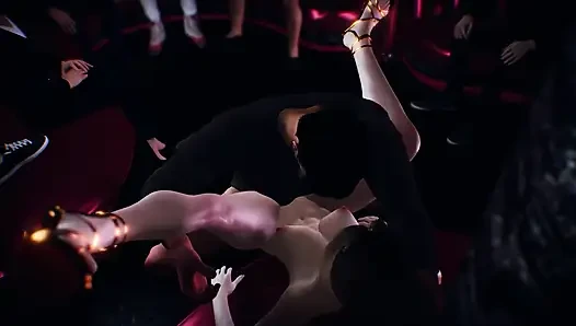 Striptiz Kulübünde Ateşli Asyalı Bir Striptizciyi Sikiyor