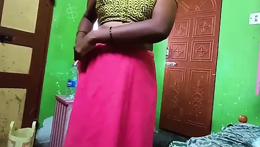 Ammu Showing Big Boobs and Changing the Saree