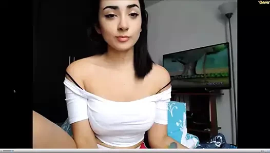 Sıcak kız üzerinde kam