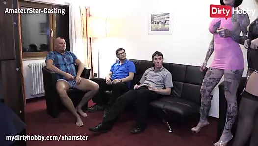 Mydirtyhobby - 4 arkadaş ve 2 milfs ile otel odası seks partisi