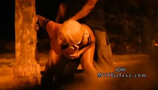 Texas ev hanımı atlanta'da doggystyle anal var