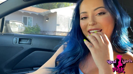 Üvey kız kardeşim arabamı ödünç alsın diye yarağımı emiyor - eve marlowe