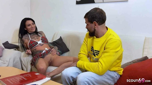 Inked austrian kız seny şeker baştan onu öğretmen için sikme