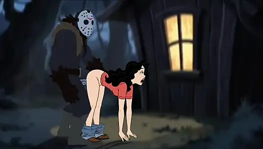 Öğrenci kız kampta seks yapıyor. Cartoon Horror Parody