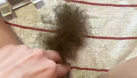 Kıllı amcık kıl kesme