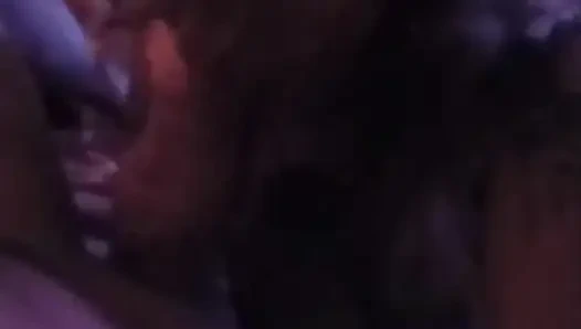 Couple enjoying what they like best.