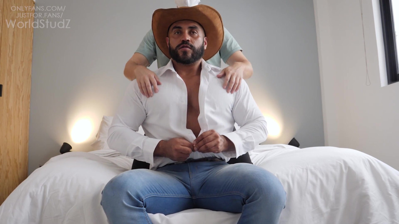 Mexican Bull Fernando is Milked and Edged by Another Man