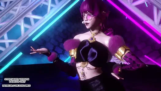 Mmd jiyeon -bir yürüyüş evelynn – seksi kpop dansı, efsaneler ligi kda