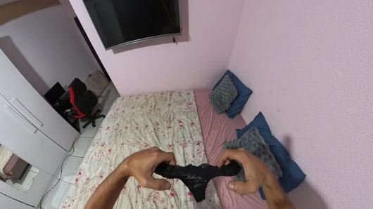 An older, more experienced woman caught me I was caught red-handed sniffing her panties!