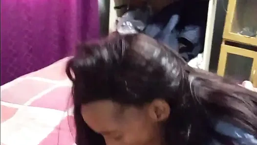 Blowjob qeeun gives best blowjob to white man