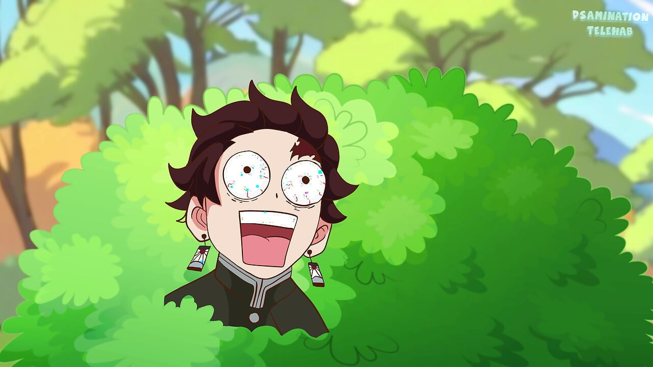 Kanroji Mitsuri teknede ve dildo ile bir dalgıç tarafından sikiliyor (Tanjiro ve Zenitsu bunu izliyor) demon slayer hentai anime