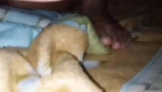 Büyük yaraklı üvey erkek kardeş ev yapımı
