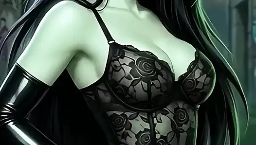 (Yapay zeka tarafından oluşturulur) Shego, Elastigirl, Heloise Nerz ve Mavis
