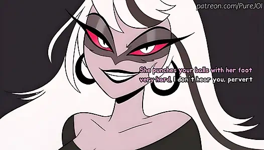 Carmilla Carmine caught her employee masturbating in the office (Dildo JOI)