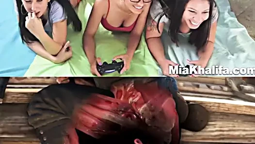 Mia Khalifa ve Tiffany sevgililer günü oyun gecesi komik