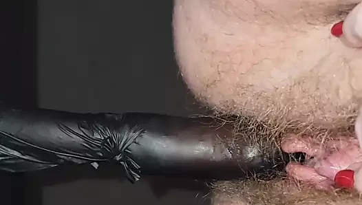 Patronu özlemiş yapay penisle ev yapımı