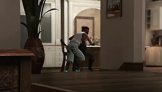 Gta v Amanda Franklin'i Michael'ın evine alıyor (bölüm 2)
