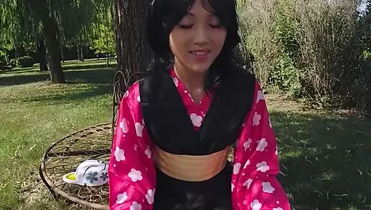 Vrcosplayx iblis avcısı Mai Thai, Yaiba Makomo tehlikeli olduğu kadar ateşli ve şehvetli hale geldi bölüm 1