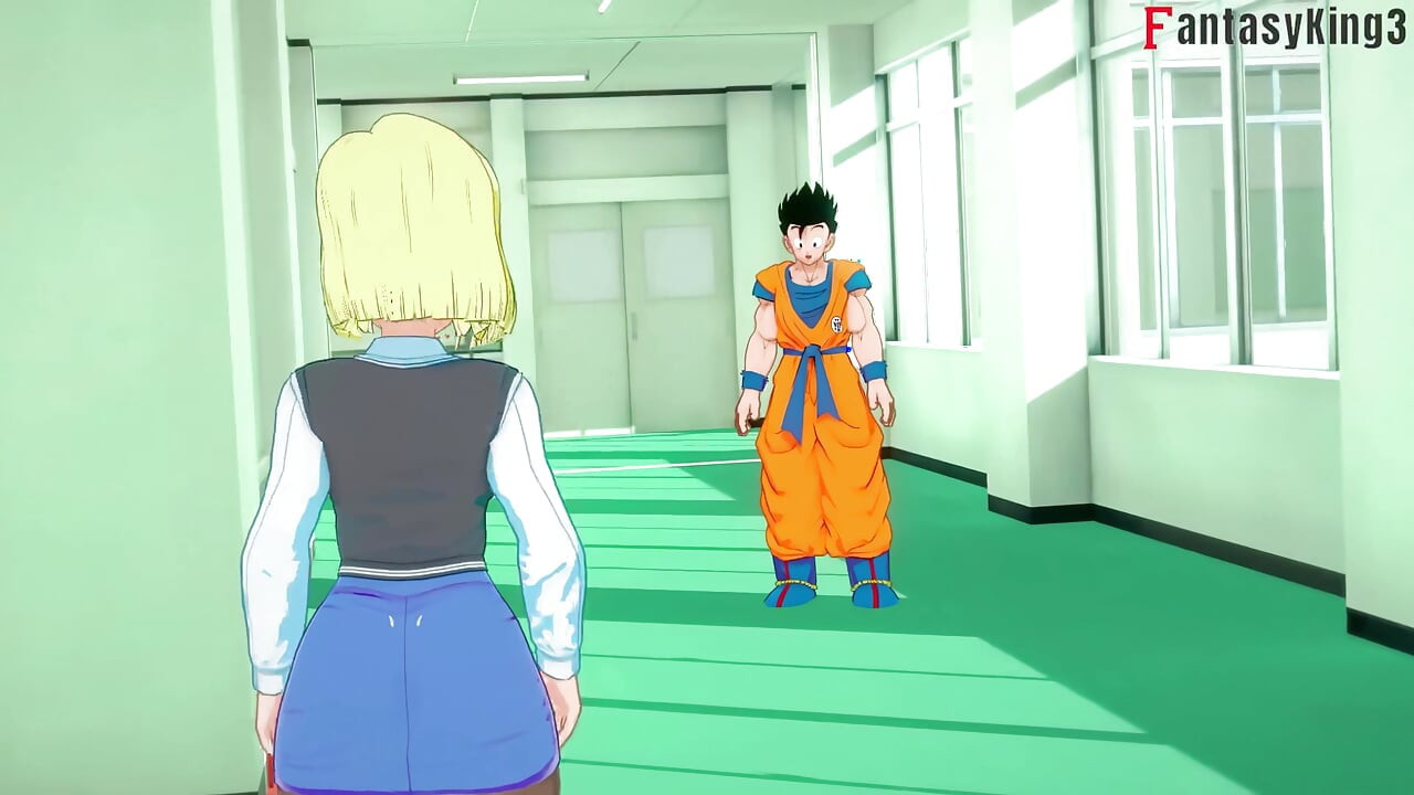 Android 18, Videl'in gohan'ı sikişini izlemesini seviyor - dragonball zex serisi