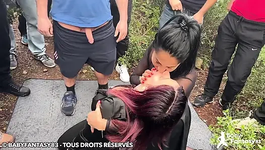 Babyfantasy83 ve Mexicanna, Ormanda Tüm Penislerini Boşaltmak İçin Buluştu