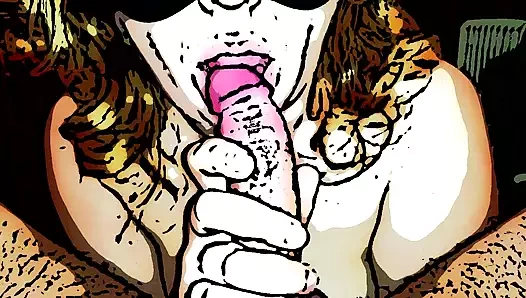 Hintli üniversiteli kız sakso çekiyor ve büyük boşalma