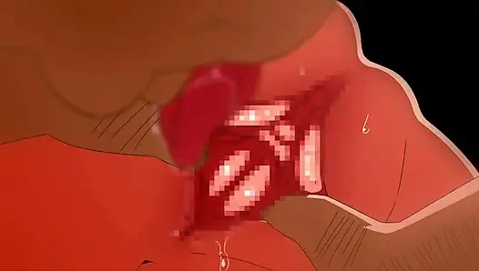 Bir kovboy kız iki yaşlı adama karşı! Shiawase Nara Niku Wo Morou! (Hentai pornosu, hentai tüm seks sahneleri)