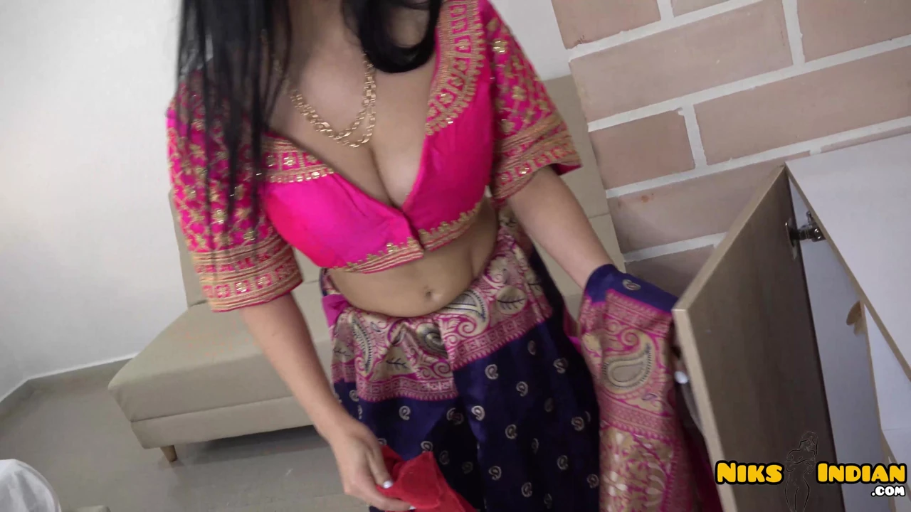 Huge Boobs Indian MILF strips Saree Choli and Fucks with Devar Ji