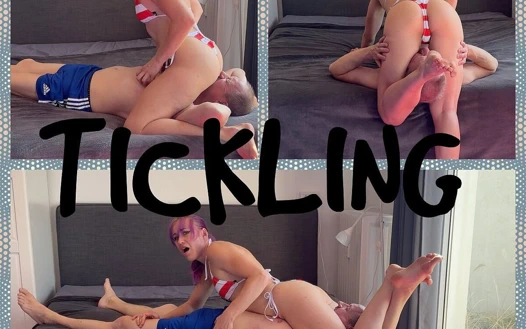 Kadın erkeği gıdıklıyor