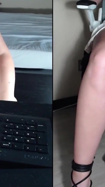 Emotional moment from "Livecam - MILF Makes You Cum With Countdown"