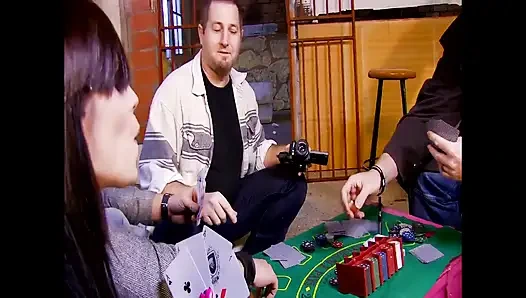 Unerättliche Ebenholz-bbw Im Wilden Gangbang Mit Gesichtsbesamung