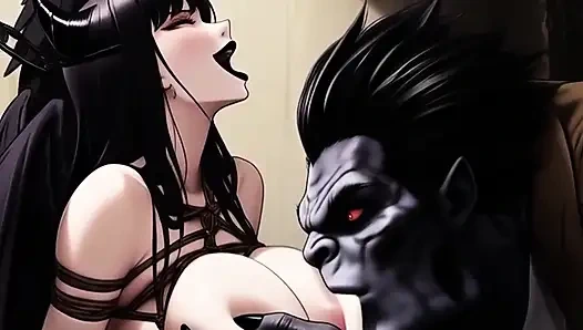 Büyük doğal büyülü sütlü memeler canavarlar tarafından emiliyor