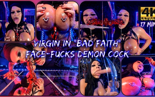 Tesettürlü bakire "kötü inanç&quot'ta deliklerini dolduruyor