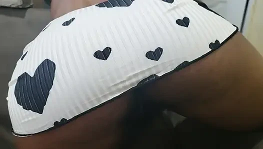 Büyük götlü bakış açısı - doğal gerçek titreşimlere sahip tombul kalın vücut