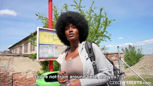 Çek sokakları 152: sevimli büyük memeli zenci kızla şenlik