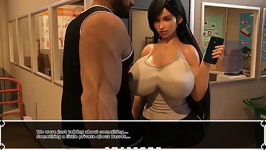 Tifa'nın karanlık cenneti: adam kız arkadaşının büyük zenci yarağını yalayıp yüzüne boşalmasının porno videosunu izliyor ep.20