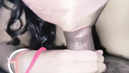 Tannu Bhabhi is sucking her stepbrother's cock in her mouth