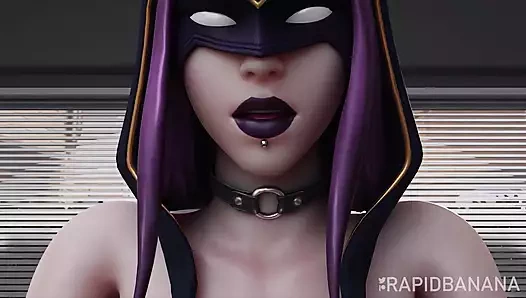 Seksi pembe saçlı cadı üreme