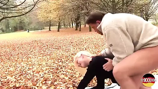Sexy Blonde Fucked in Public