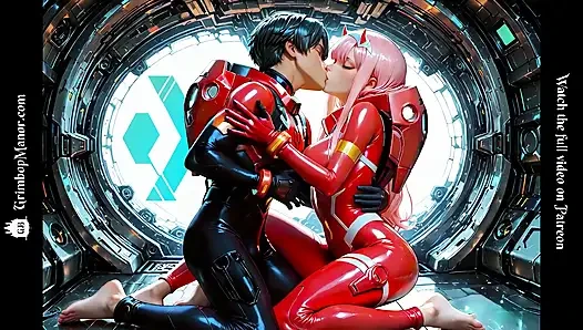Zero Two sevgilisini franxx'in derinliklerine alıyor