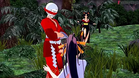 Rias Gremory Kimono festivalde seks - dxd ntr madness series