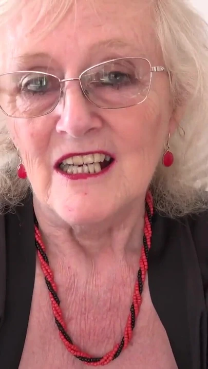 AuntJudys - Catching Your 66yo Hairy Mature GILF Landlady Mrs. Claire Masturbating (POV) | Clip 1