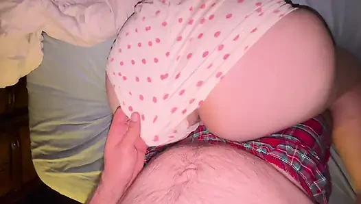 Asking my stepdaughter to rub Daddy's feet