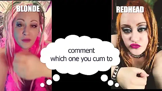 Hangisinin seni sarışın ya da kızıl saçlı heteroseksüel versiyonuna boşalttırdığına yorum yap