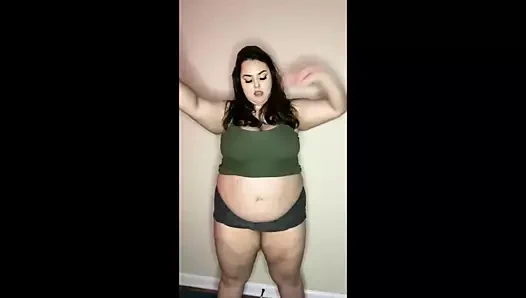 Bbw thicccollegegirl egzersiz başarısız (artı geğirmek)
