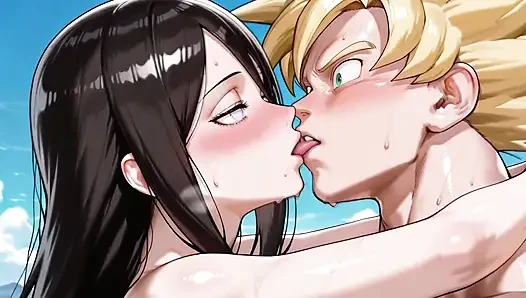 Goku - Ssj (db) X Hanabi (naruto)