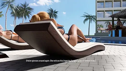 Paylaşılan arzular ateşli evli kadın bikinili plajda - bölüm 1