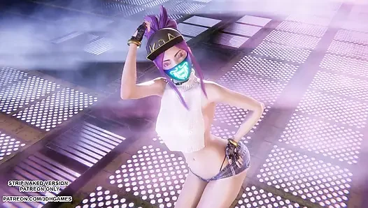 Mmd aespa - armageddon - akali seksi kpop dans league of legends hentai sansürsüz 4k 60 fps
