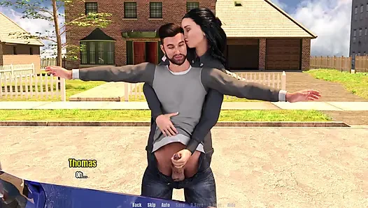 Büyükannenin evi 10 - polis memuru Sandra boşalana kadar Thomas'a elle muamele çekiyor